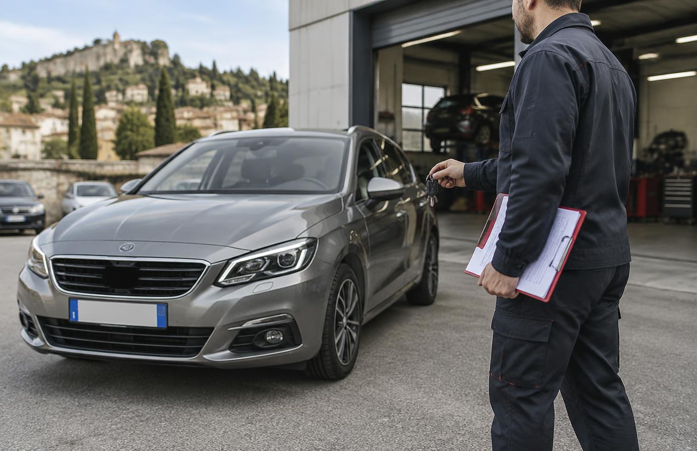 Convoyage d’un véhicule vers un garage
